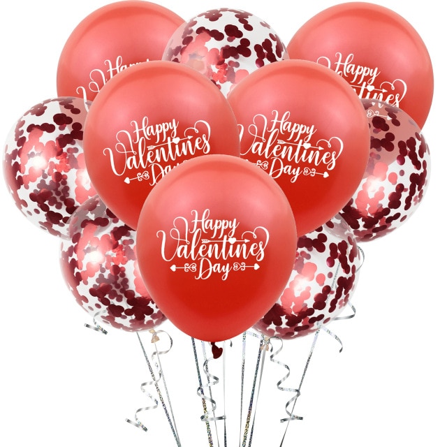 1set Romantic Wedding I Love You Heart Foil Balloons Heart Ballons ...