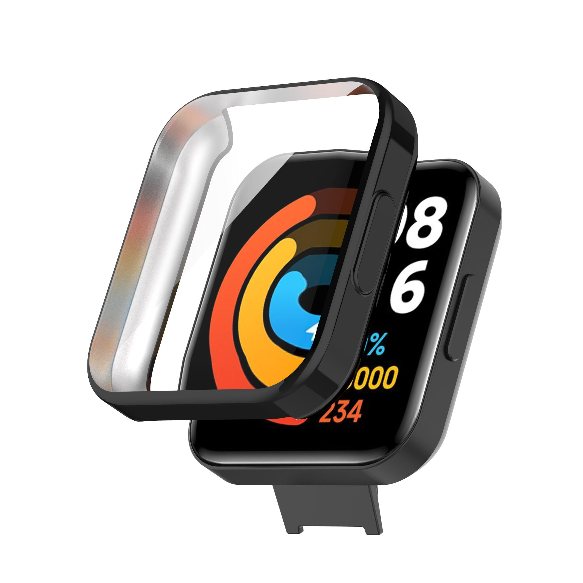 Xiaomi Redmi Watch 2 Lite Ốp Đồng Hồ Bảo Vệ Vỏ Bảo Vệ Toàn Màn Hình Ốp Trong Suốt TPU Trong Suốt Redmi2 Lite