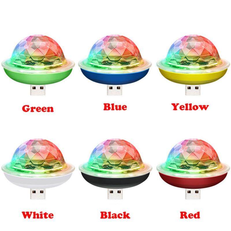 Tavey USB Di Động Pha Lê Bi Ma Thuật Disco LED Nhiều Màu Sắc Hiệu Quả Âm Thanh Điều Khiển Đèn Sân Khấu