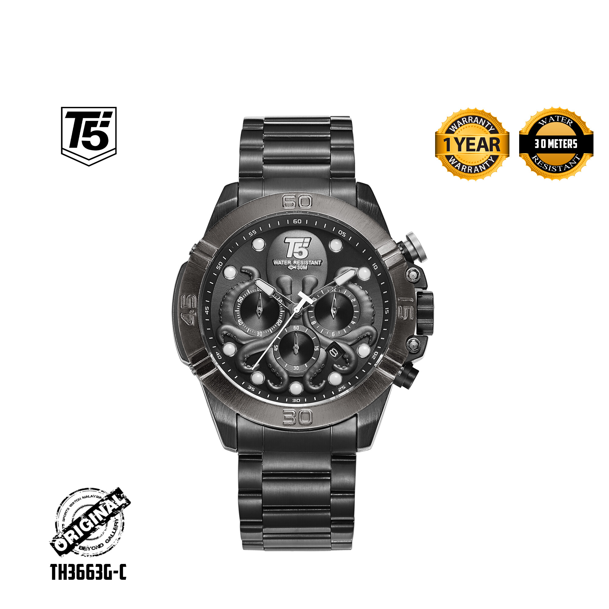 T5 water hot sale resistant watch