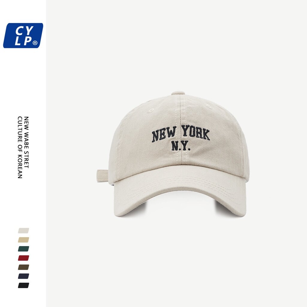 sumbrero Washed new York NY vintage cap embroidery letters Korean cap for men hip-hop cap for women baseball cap visor ​hat