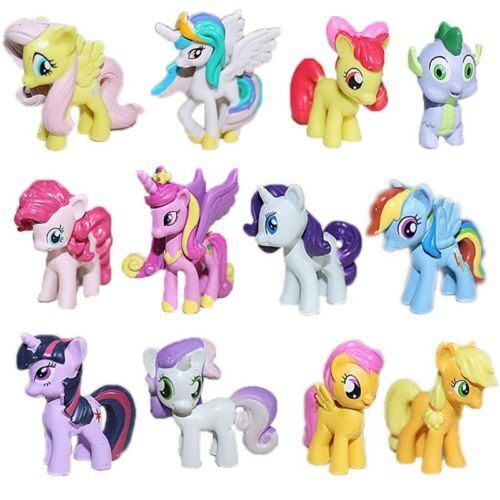 Set of 12 My Little Pony Action Figures 