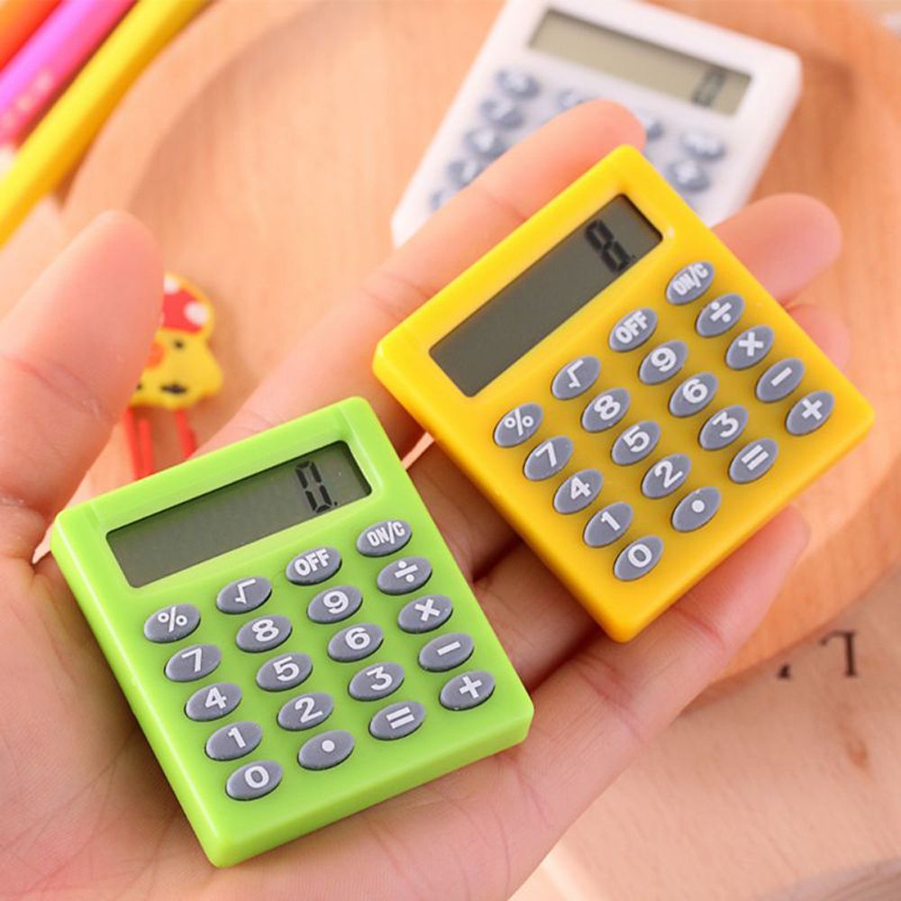 máy tính học sinh cấp MMLUCK Đồ Dùng Văn Phòng Điện Tử Văn Phòng Sáng Tạo Dễ Thương Máy Tính Hình Vuông Nhỏ Máy Tính Chữ Số Máy Tính Mini Máy Tính Bỏ Túi