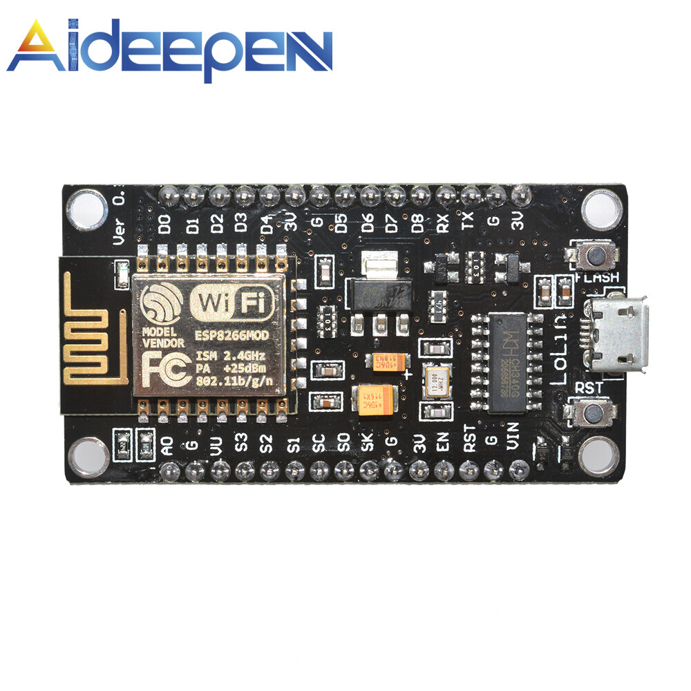 Original Aideepen NodeMcu Lua V3 ESP8266 ESP-12E CH340G WIFI Wireless Development Board R/ CP2102