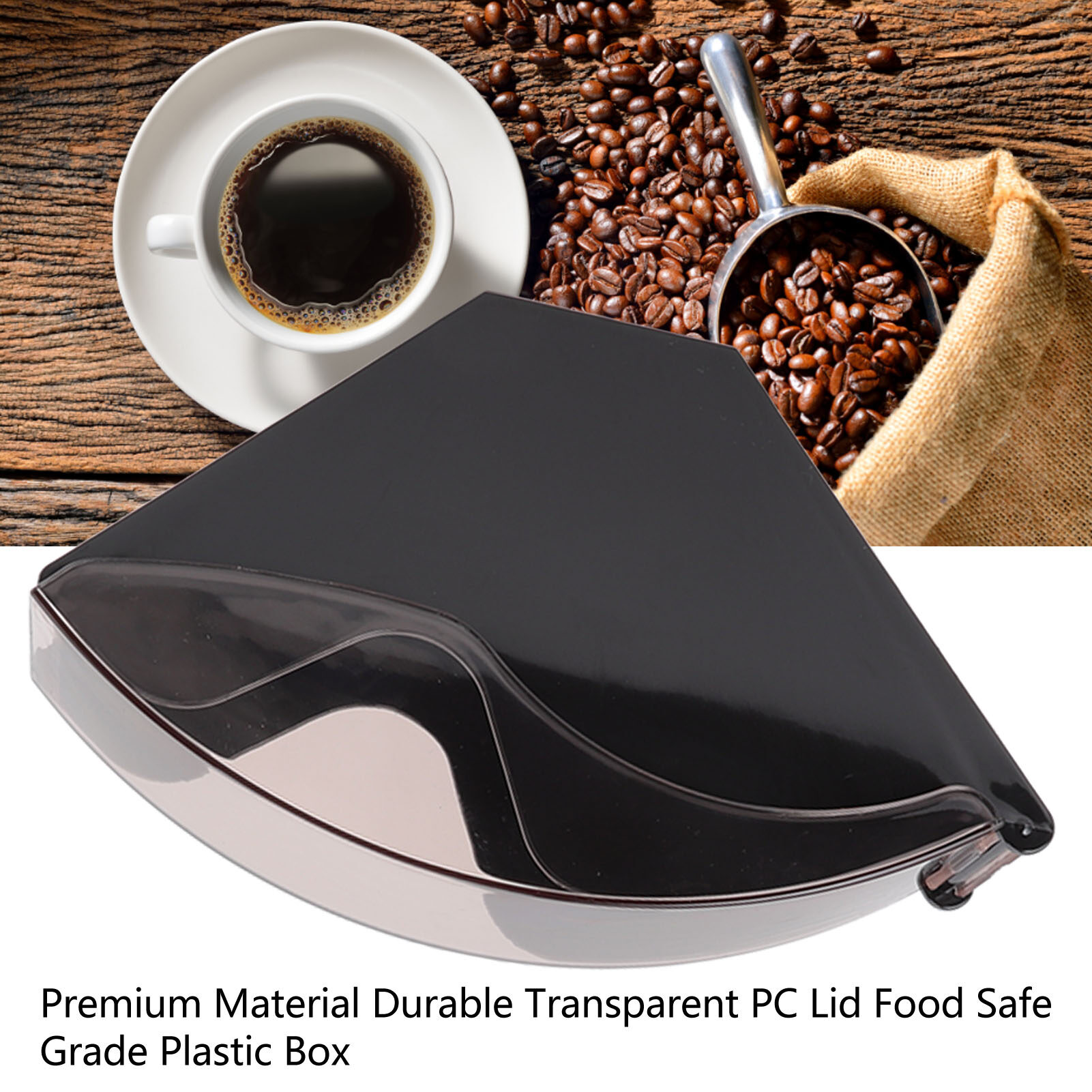 Coffee Filter Holder Stand, Coffee Filter Paper Storage Box Plastic Dustproof for Cafe