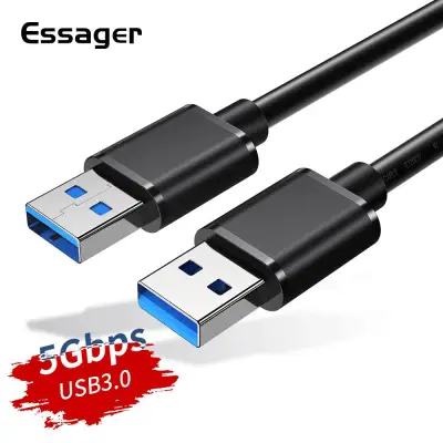 Essager 0.5m/1m/1.5m/2m USB to USB Extension Cable Type A Male to Male USB 3.0 / USB 2.0 Extender For Radiator Hard Disk Webcom USB3.0 Extension Cable