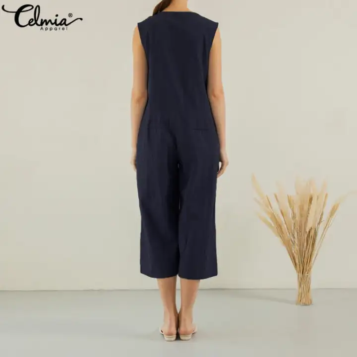 dungaree culotte jumpsuit