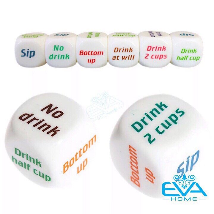 [HCM]Bộ 2 Viên Xí Ngầu Ăn Nhậu Uống Bia Drinking Game Dice