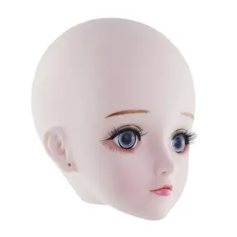 1//3 BJD Girls Doll Head Mold with 4D Eyes for Ball Jointed Dolls Accessory DIY