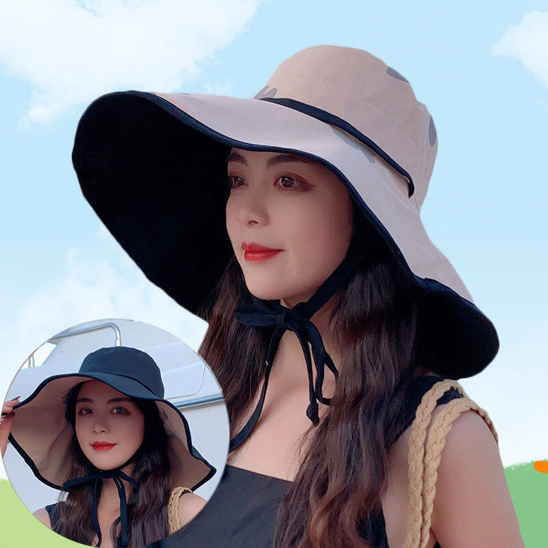 Big Brim Cover Face Neck Protection Sun Visor Hat For Women Summer ...