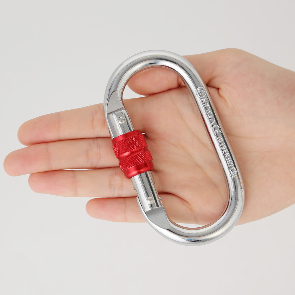 Xinda Outdoor Climbing Carabiner O-Shape สกรูล็อค Spring-Loaded Gate ...