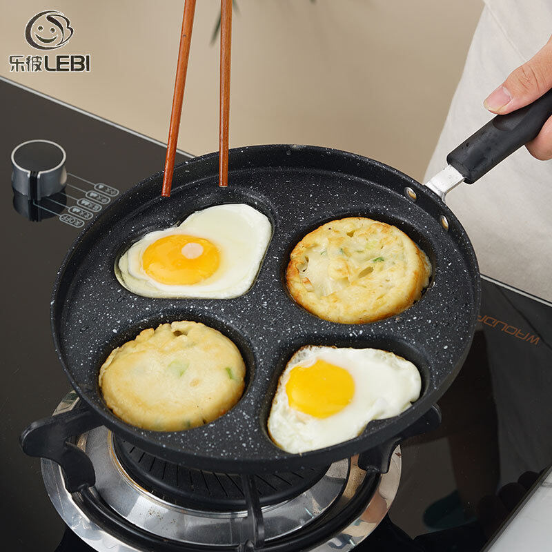 Nonstick pan omelette pan heart-shaped egg dumplings poached egg breakfast pan pancake pan egg burger four-hole pan