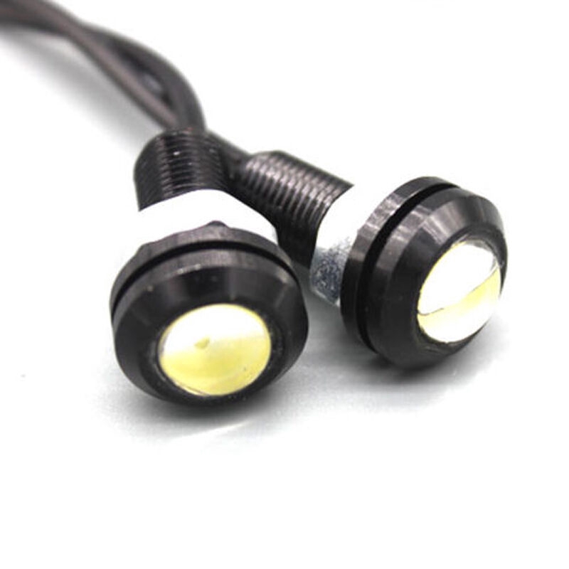 12V 10W LED Round Car Daytime Running Light DRL Head Lamp Eagle Eye White Light