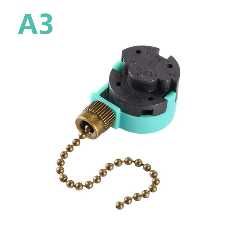 Eioce ceiling fan switch 3 speed 4 wire ze-268s6 fan pull chain speed control switch