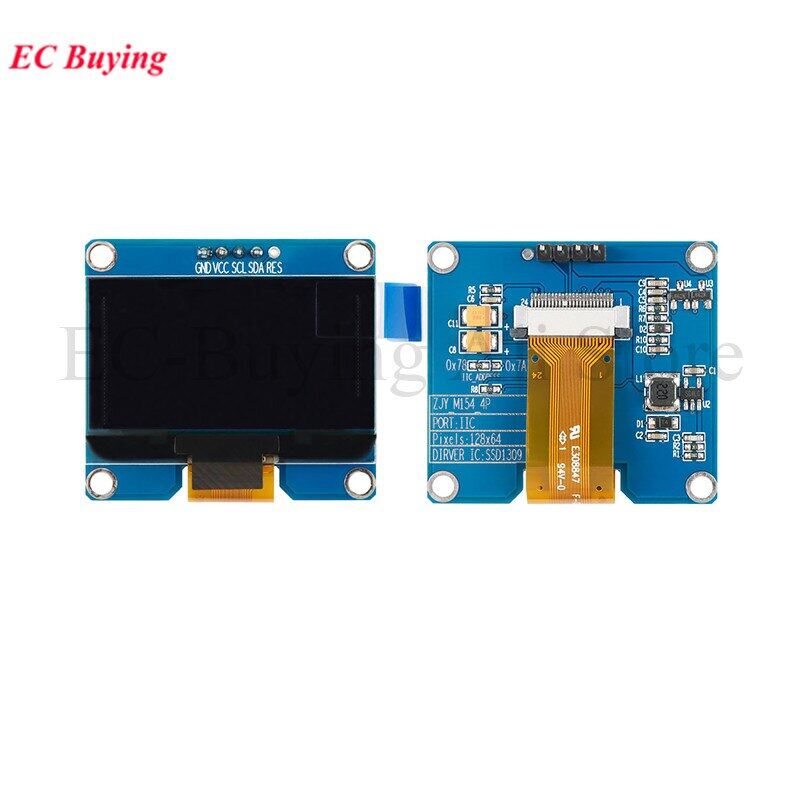 1.54 Inch Màn Hình OLED Module 1.54 "12864 Màn Hình LCD LED Hiển Thị Module 128*64 SSD1309 SPI/IIC I2C Giao Diện Cho Arduino 4Pin 7Pin