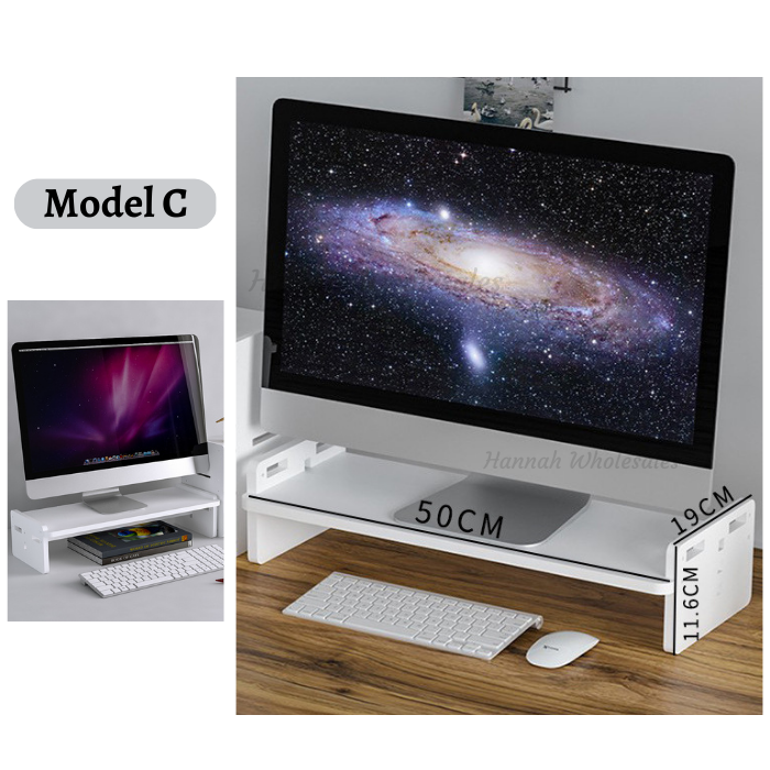 DIY computer Monitor Organizer Desktop height riser extender increased ...