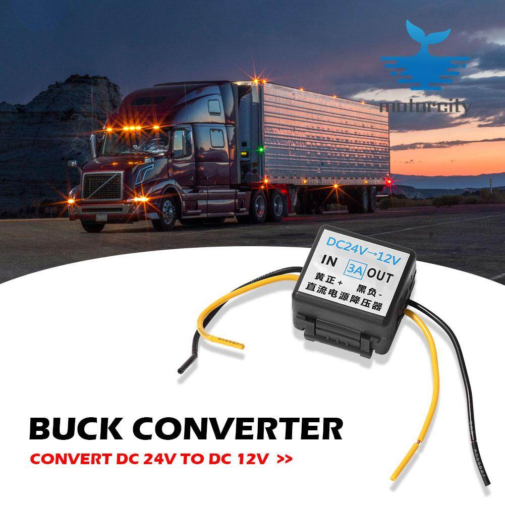 24V DC to 12V DC 3A Buck Converter Car Power Supply Step Down Converter