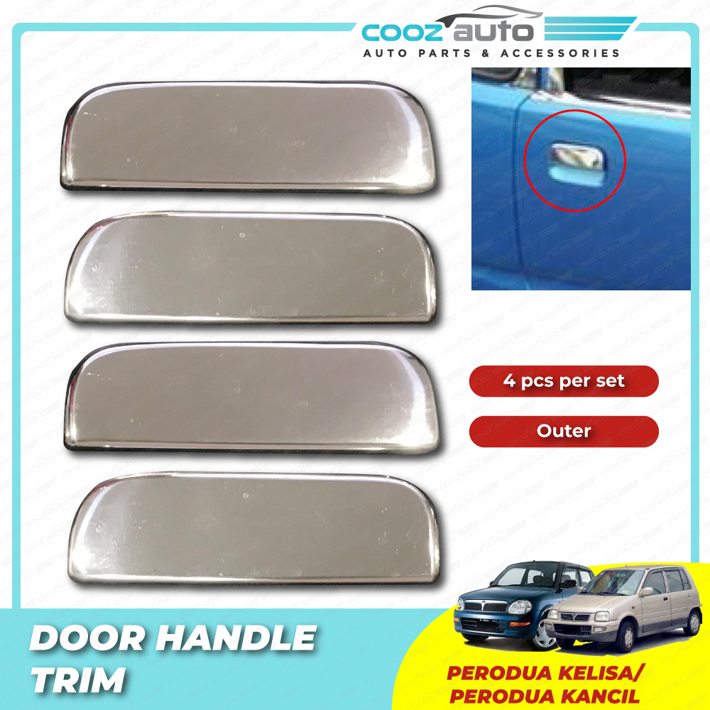 Perodua Kelisa Kancil Door Handle Bowl Trim Cover Chrome Protector