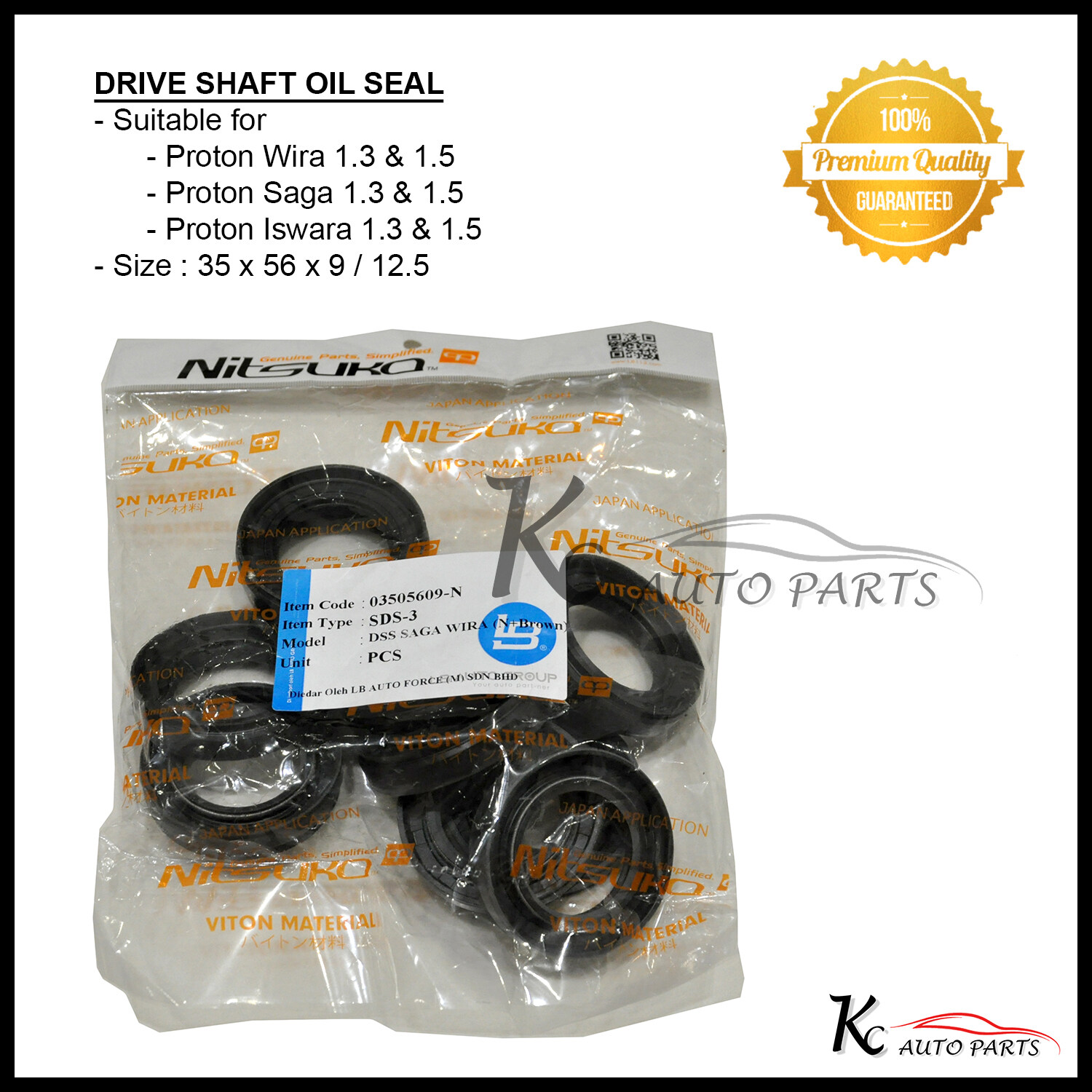 Drive Shaft Oil Seal for Wira, Saga & Iswara Lazada