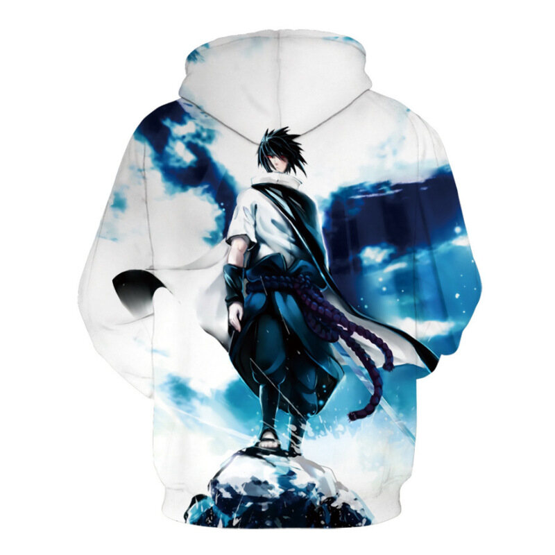Naruto Hoodie 3D Print Pullover Sweater Jacket Uchiha Itachi Sasuke Costume