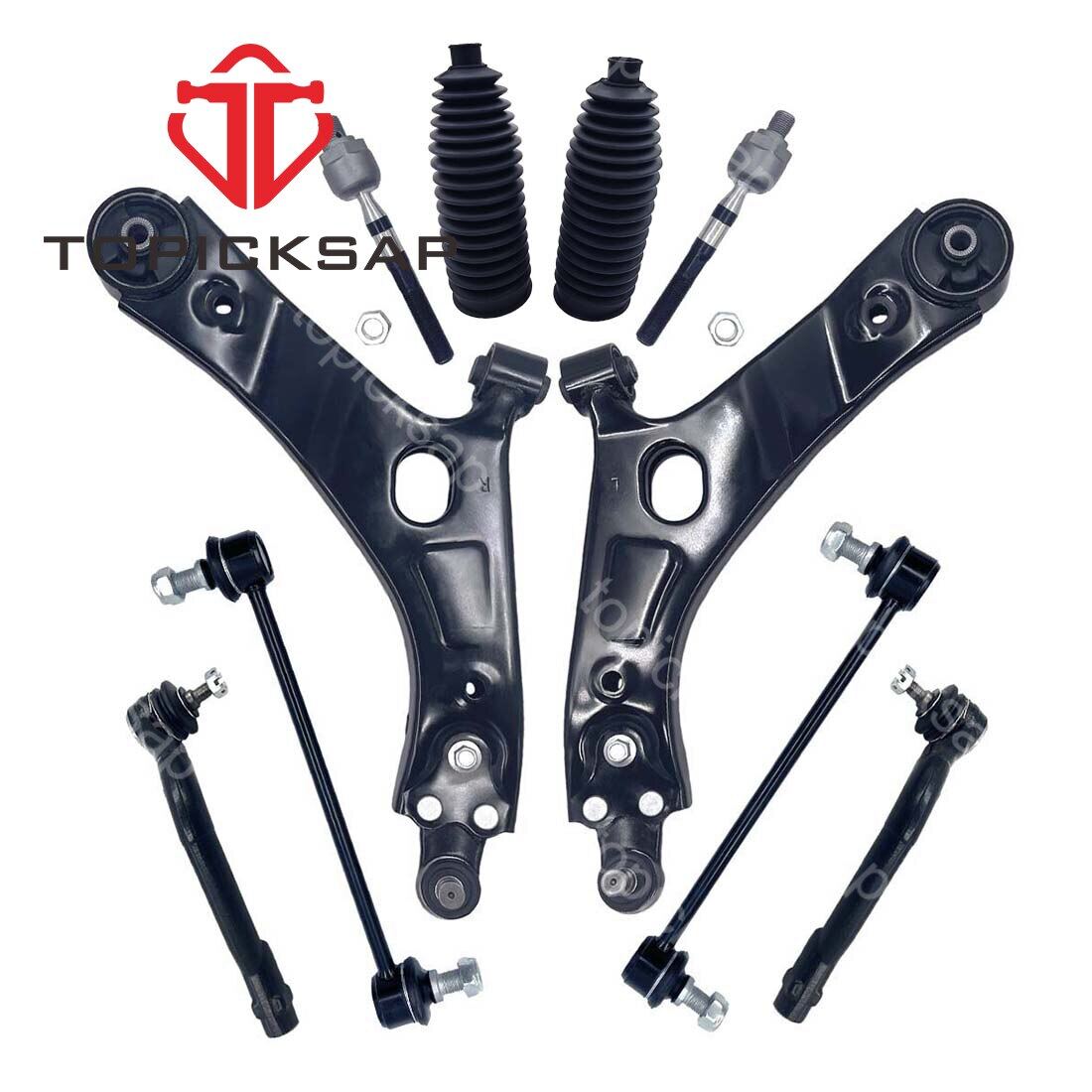 TOPICKSAP 10PCS Suspension Kit Front Lower Control Arm Ball Joint Sway ...