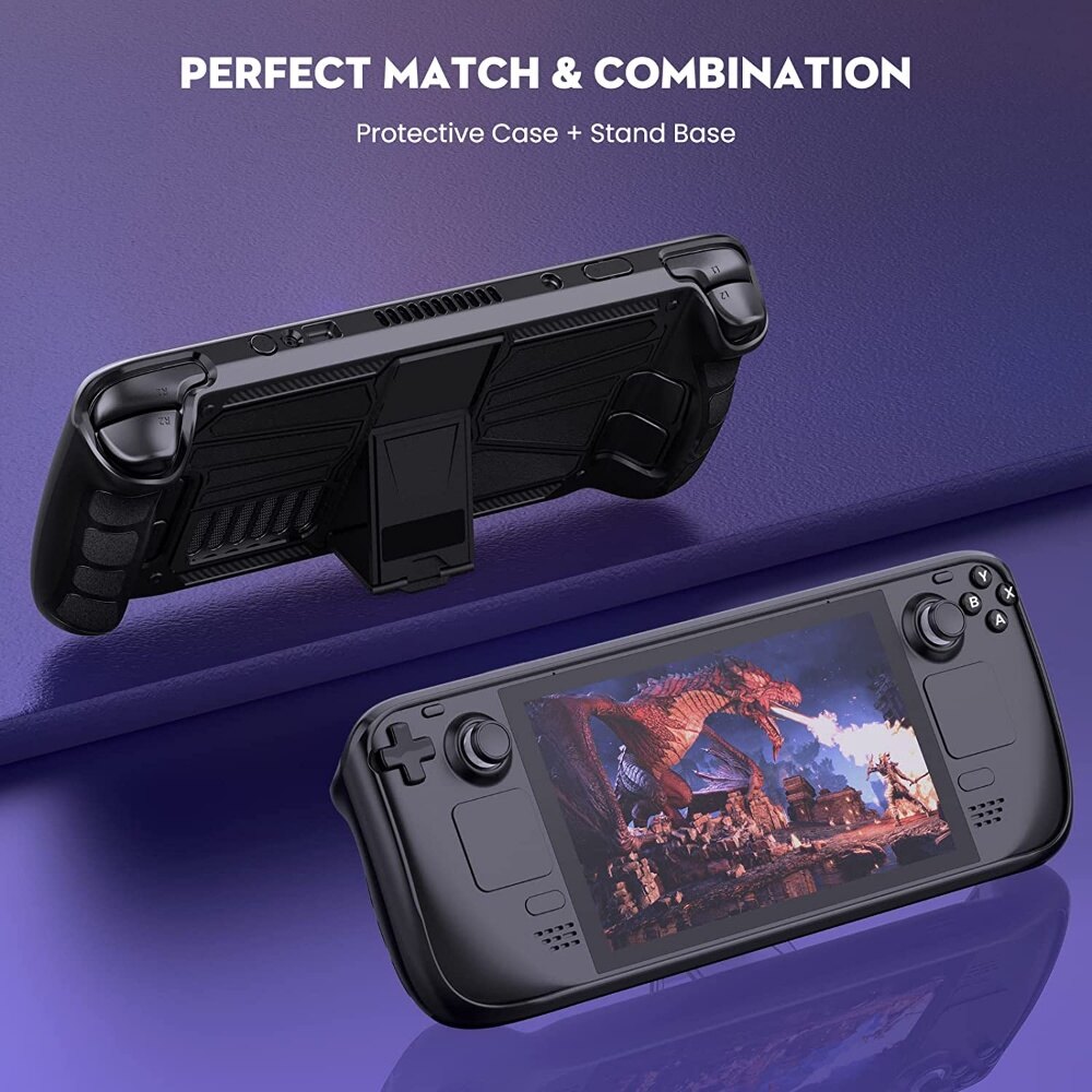Giá Đỡ Vỏ Bảo Vệ TPU + PC Hỗ Trợ Thiết Bị Ngoại Vi Cho Máy Chơi Game Steam Deck Phụ Kiện Trò Chơi