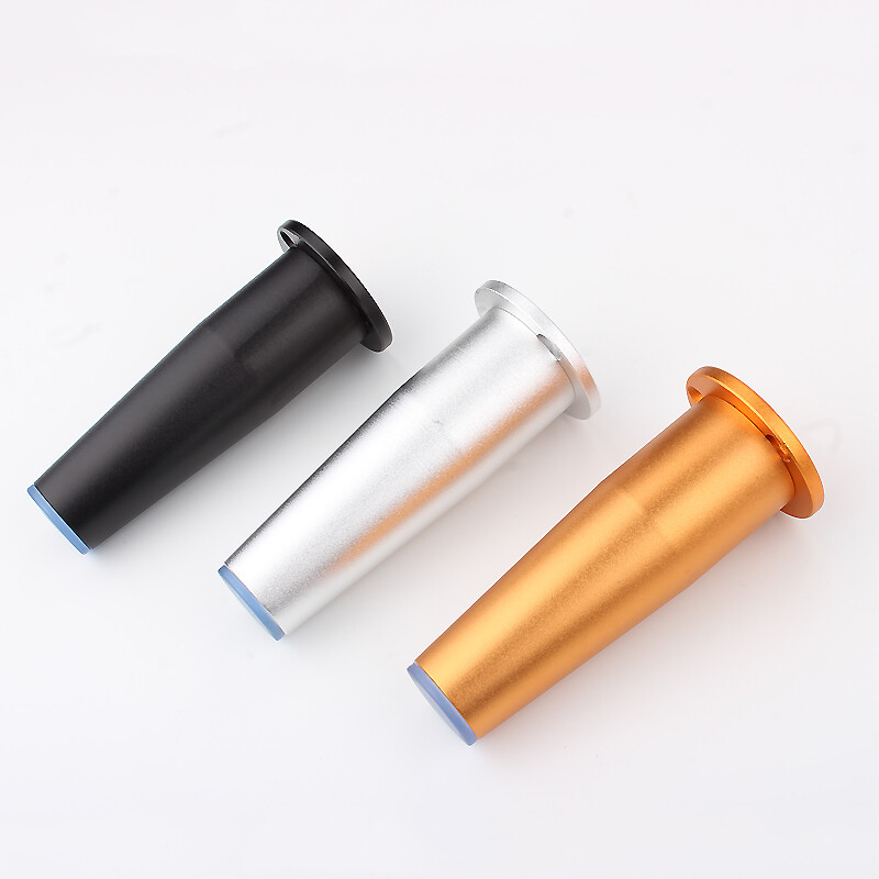 1 pack aluminum alloy metal cabinet feet round adjustable furniture sofa legs 4 inch high small cabinet feet chrome foot pads1 件装铝合金金属橱柜脚圆形可调节家具沙发腿 4 英寸高小橱柜脚镀铬脚垫