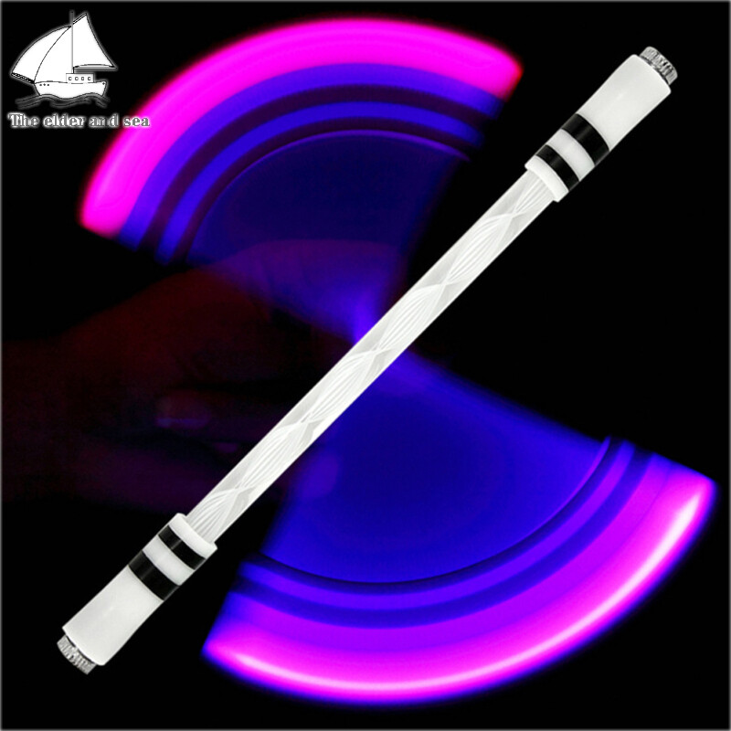 Elder Sea Led Luminous Rotating Pen Professional Anti-fall Gaming Spinning Pen Ballpoint Without Refills