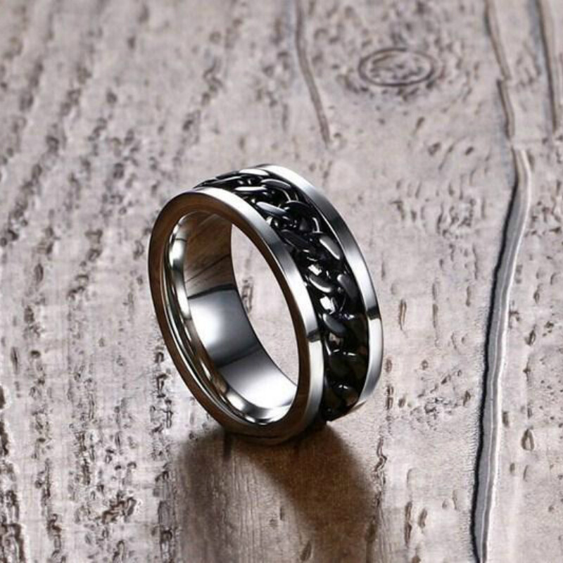 Nhẫn Đeo Tay Bằng Thép Titan Kemstone Creative Cho Nam