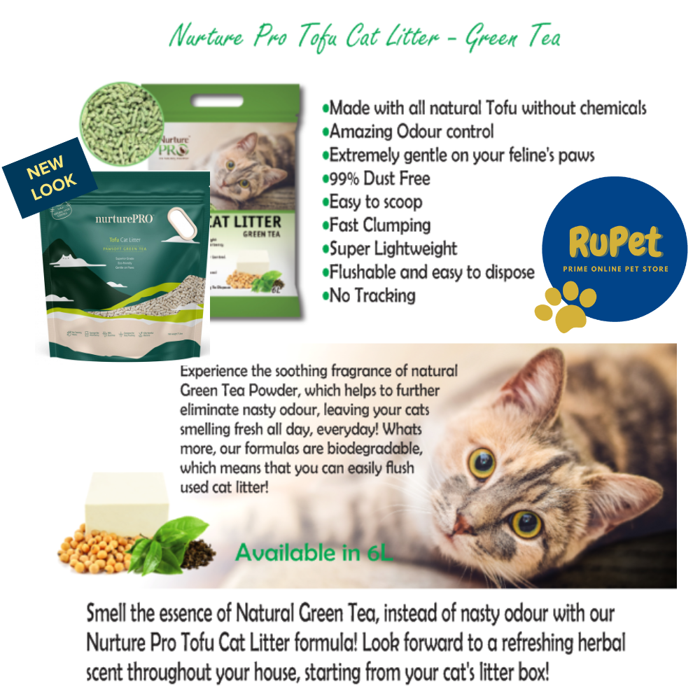 Nurture Pro Tofu Cat Litter (7L) Pasir Tofu Kucing Soya (Original