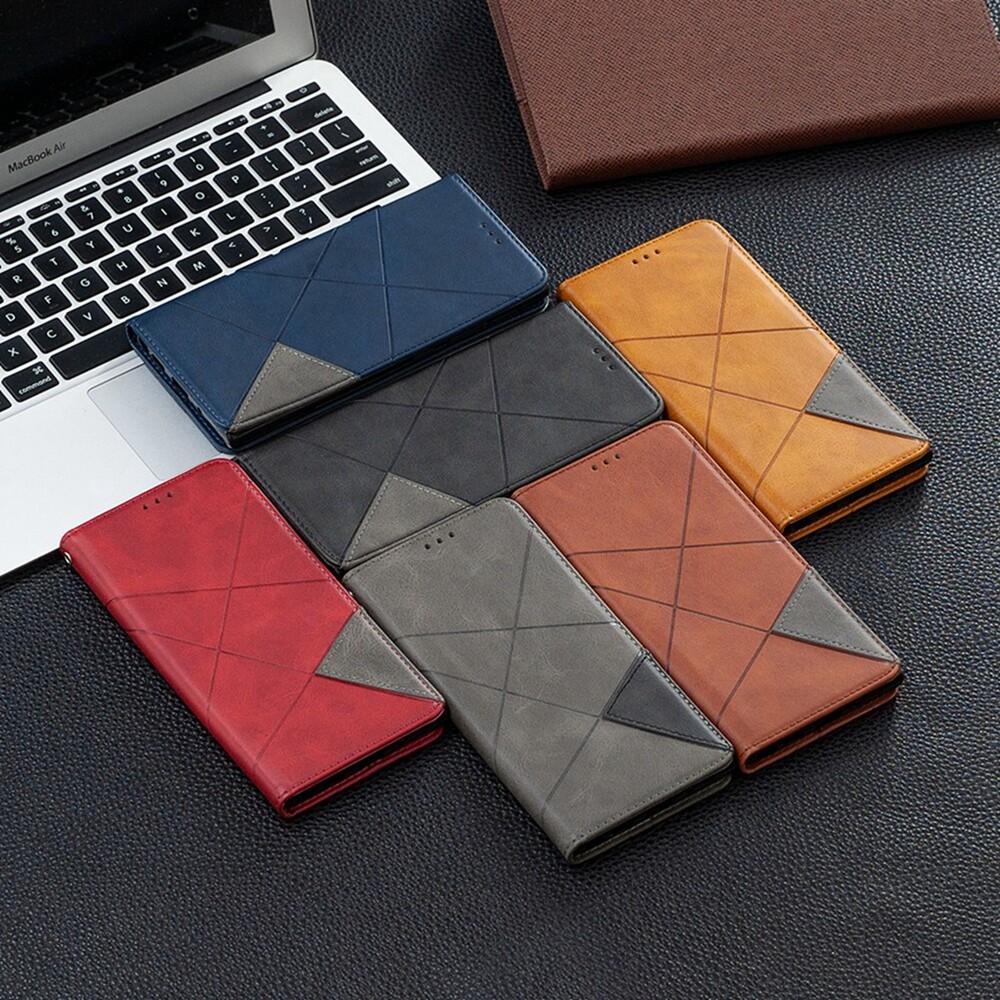 Phone Case For Samsung Galaxy Note 20 / Note 20 Ultra / Note 10 / Note 10 Plus Magnetic Soft Leather Wallet Card Slot Flip Cover Casing
