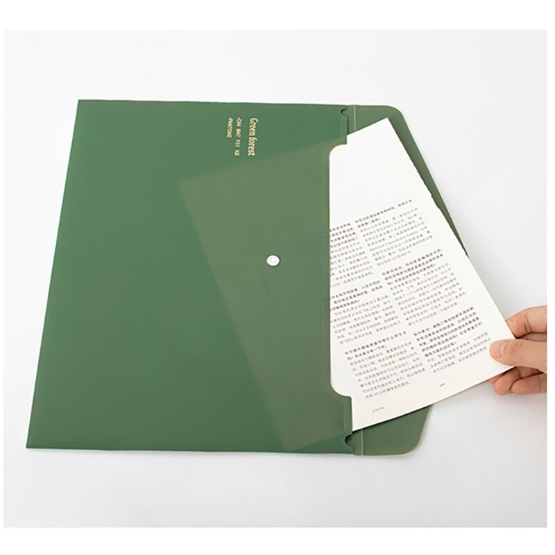 【Free Shipping】Envelope Folder Storage Bag Retro A4 Large Capacity Paper Clip Document Storage