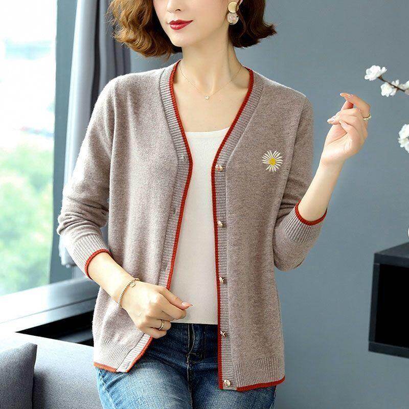 2021 Spring New Cardigan V-neck 