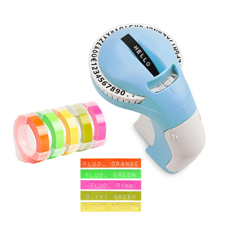 Cidy 12965 Label Maker 9mm 3d Embossing Manual Plastic Label Printer 