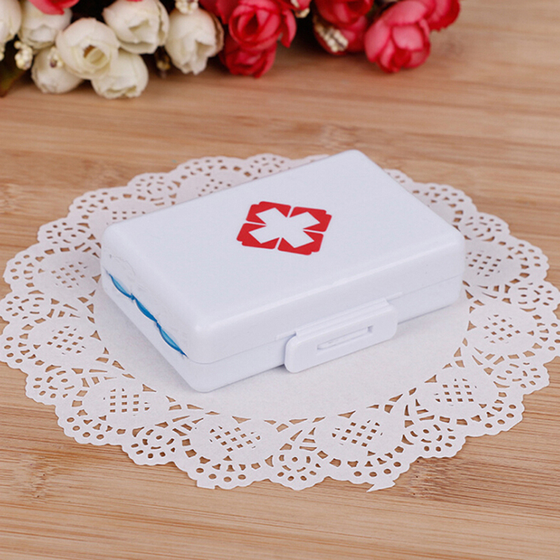 7 days Foldable Mini Pill Box Container Drug Tablet Storage Travel Case ...