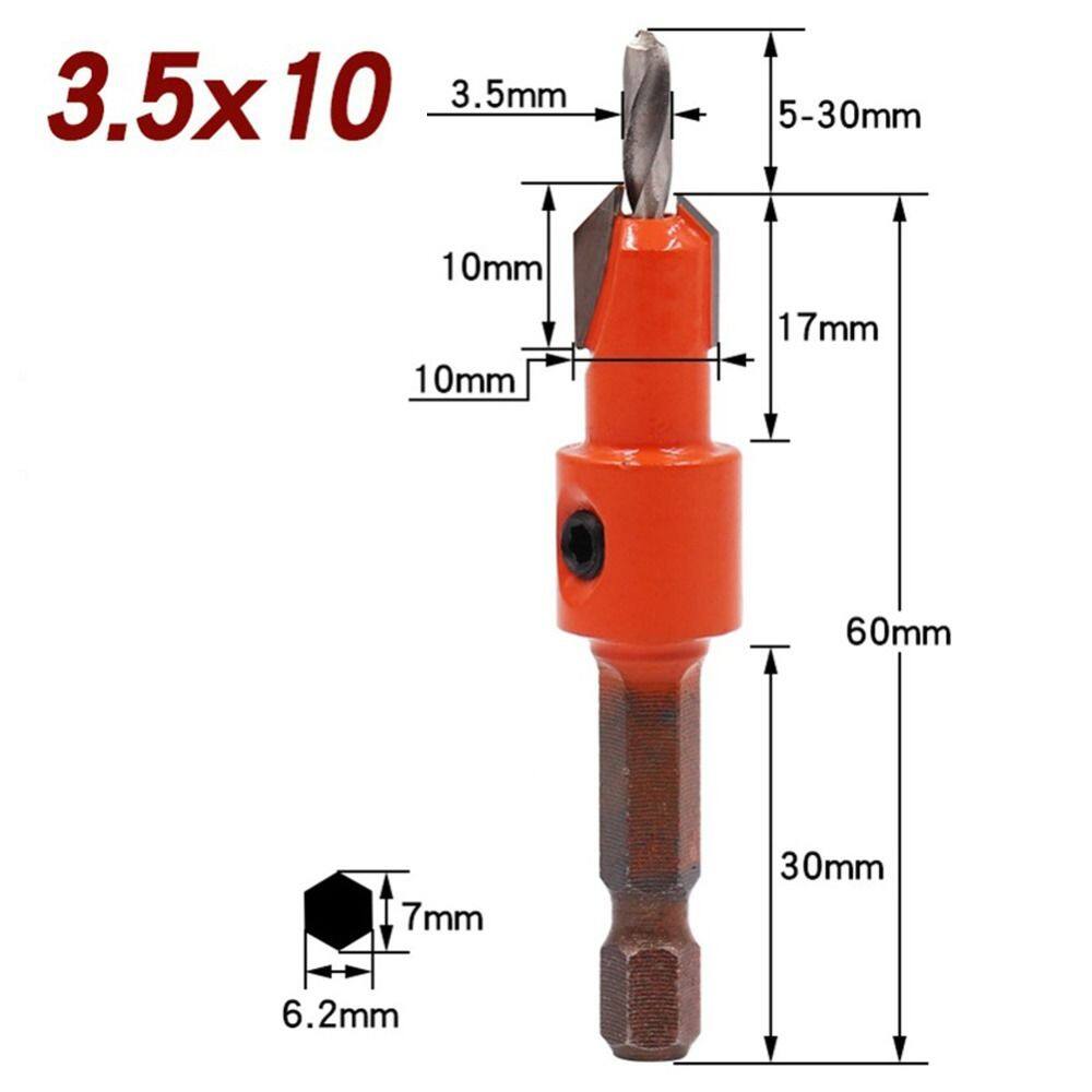 N33GVC3Q Multifunctional Drilling Tools Hole Opener Wood Metal Hole Cutter Countersink Drill Bit Woodworking Hex Shank Drill Bit