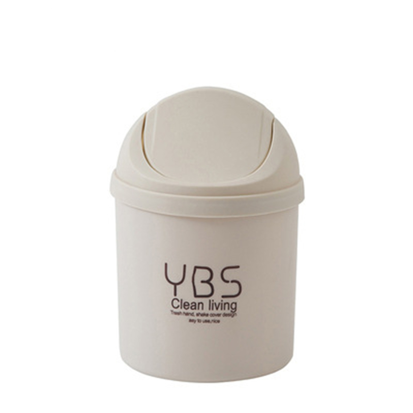Table trash can Mini Small Waste Bins Desktop Garbage Basket Home Table Office Supplies Plastic Dustbins Sundries Barrel Box