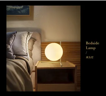 glass bedroom table lamps