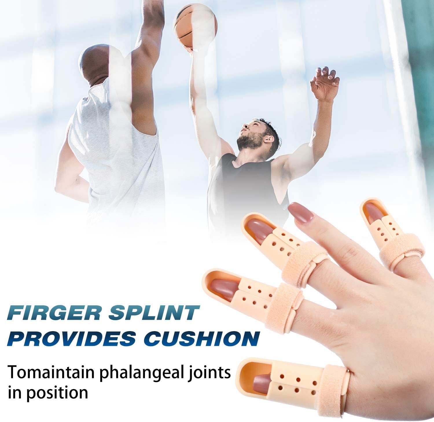 Basketball Adjustable Brace Joint Immobilizer Protection Mallet Support Finger