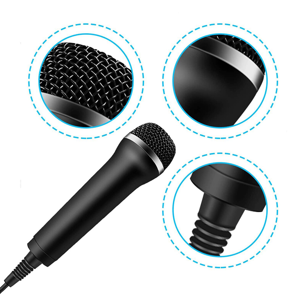 USB Wired Microphone Karaoke Mic for PS 4 PS4 Switch Wii Xbox PC