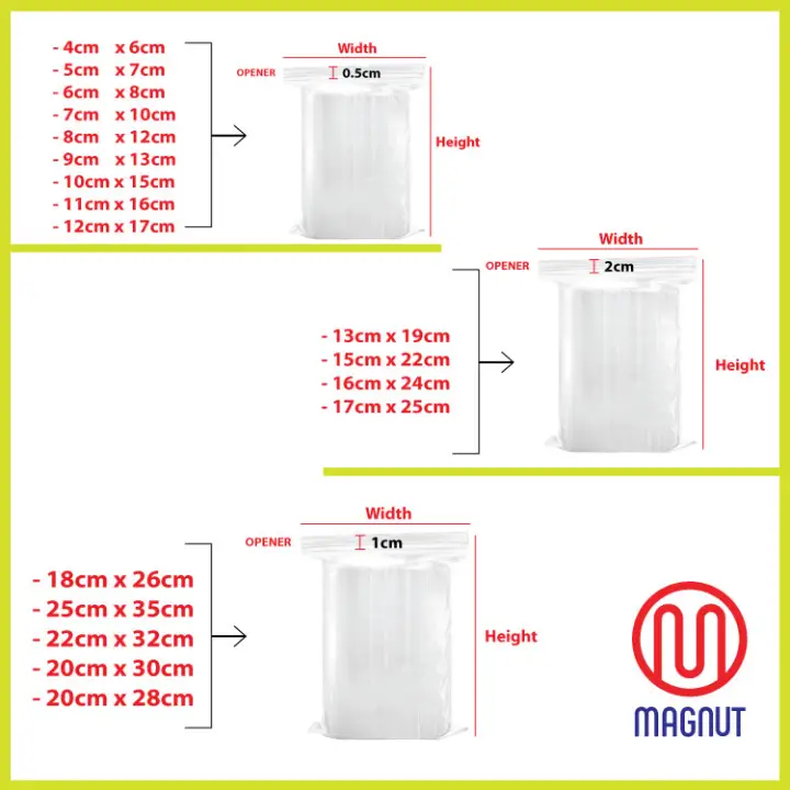 100pieces Plastic Zipper Bag Zip Lock Bag Zip Bag Transparent Packaging Plastic Bag With Sealable Zipper Zip Lock Red Line Many Sizes Avaialble Lazada