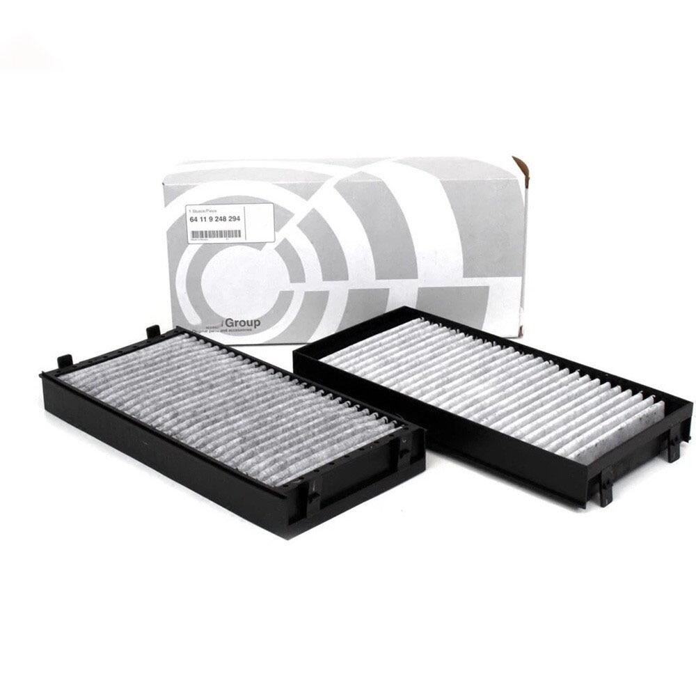 64119248294 2pcs cabin air filter for bmw e70 x5 e71 x6 f01 f02 f07 f10 activated carbon abs original 64319945586