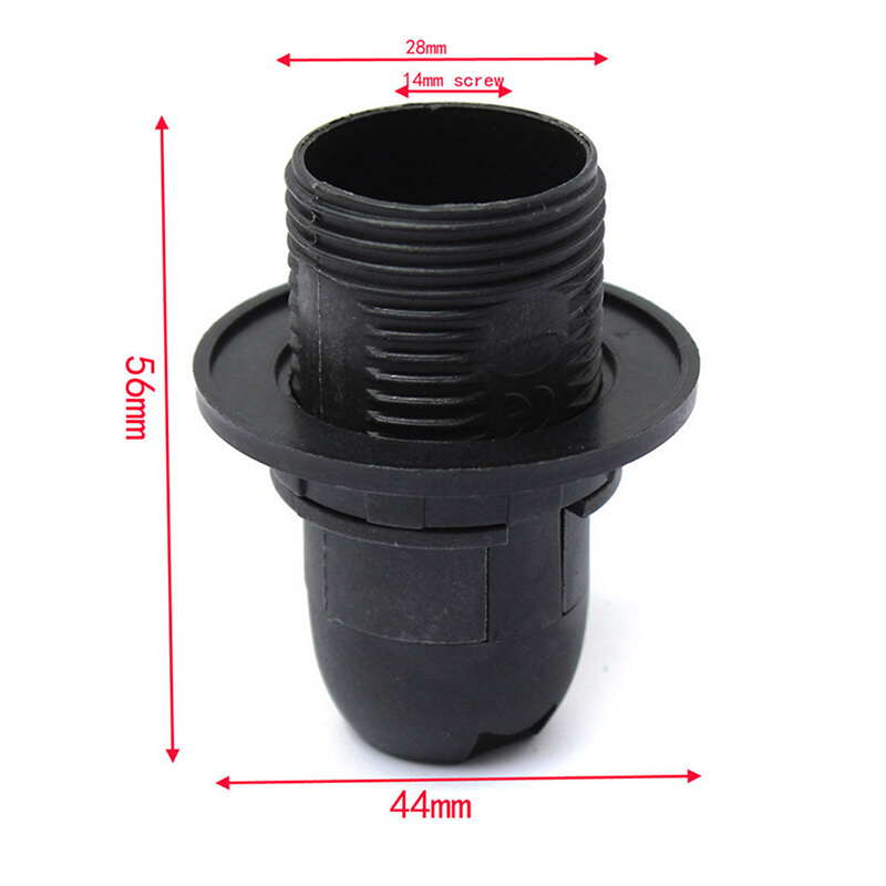 Black White E14 E27 Screw Lamp Holder Table Floor LED Light Head Socket Desktop Light Candle Bulb Base 4A 250V - 39