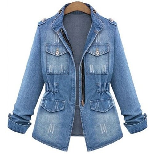 long jean coat for ladies