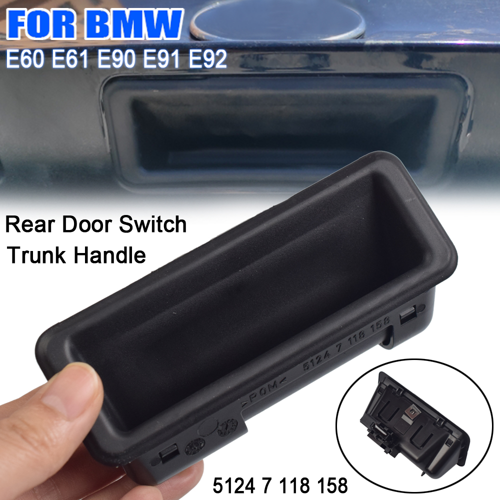Pintu belakang Switch Trunk Handle untuk BMW E60 E61 E90 E91 E92 E93 E70 E88 E71 E72 E84 1 3 5 siri X1 X3 X5 X6 7118158 51247118158
