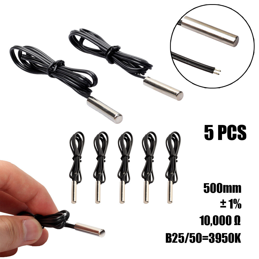 Đầu Dò Xi Lanh Cảm Biến Nhiệt Độ Nhiệt Điện Trở 5XNTC 10KOhm 1% 3435, 0.5M Dây