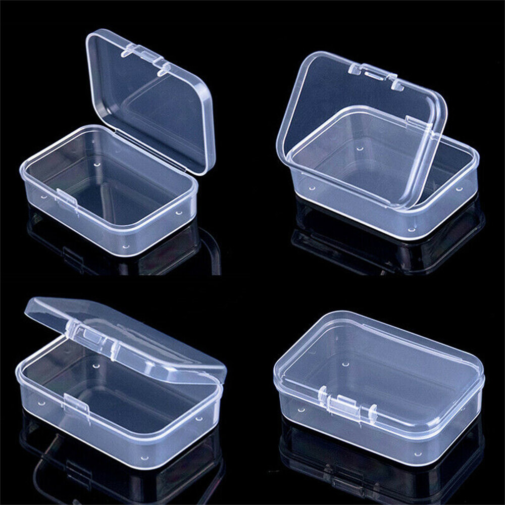Jewelry Storage Case Small Box Mini Plastic Clear