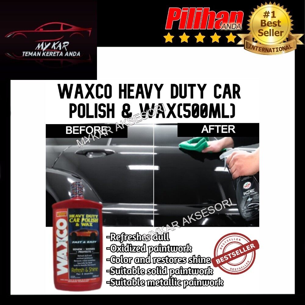 Waxco Heavy Duty Car Polish & Wax(500ml) Lazada