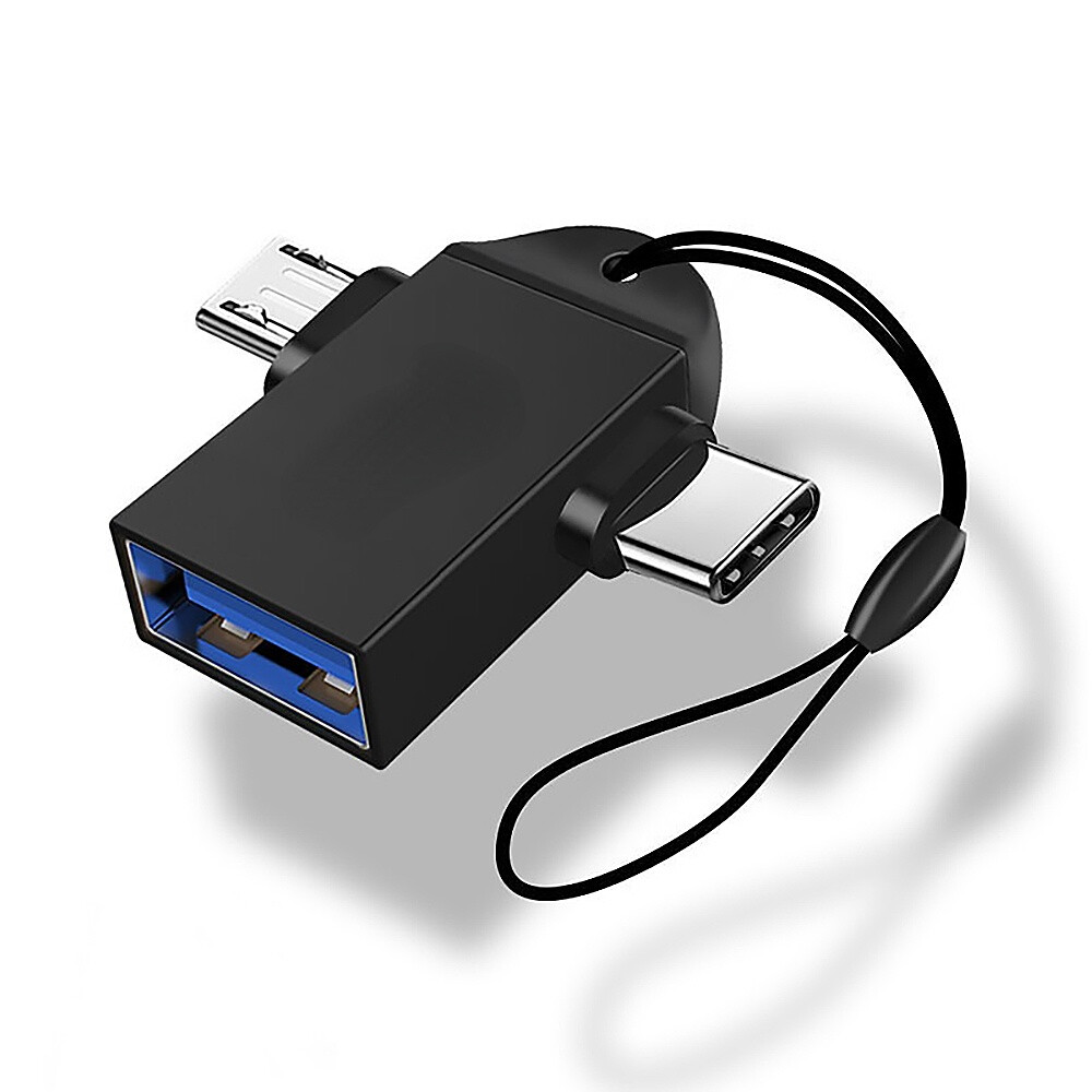 Atowin 2 in 1 otg phone adapter usb 3.0 to micro usb type c data sync converter for huawei xiaomi u disk mouse