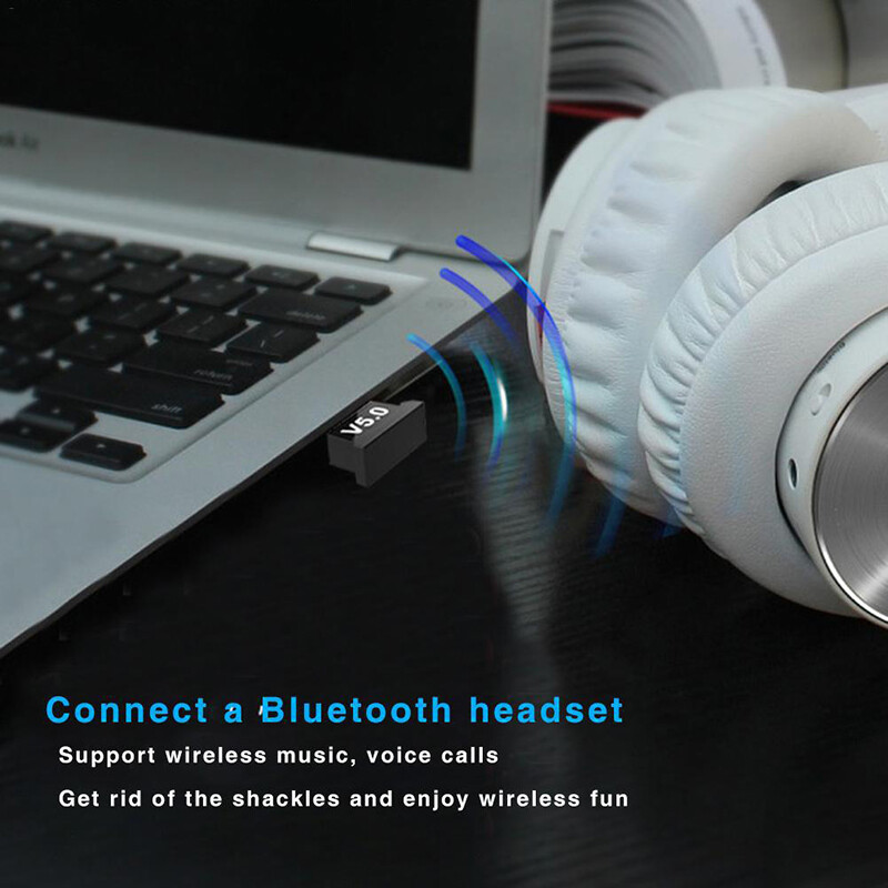 Wireless USB Bluetooth 5.0 Adapter AUX Bluetooth Transmitte Dongle Music Receiver for Computer PC Laptop